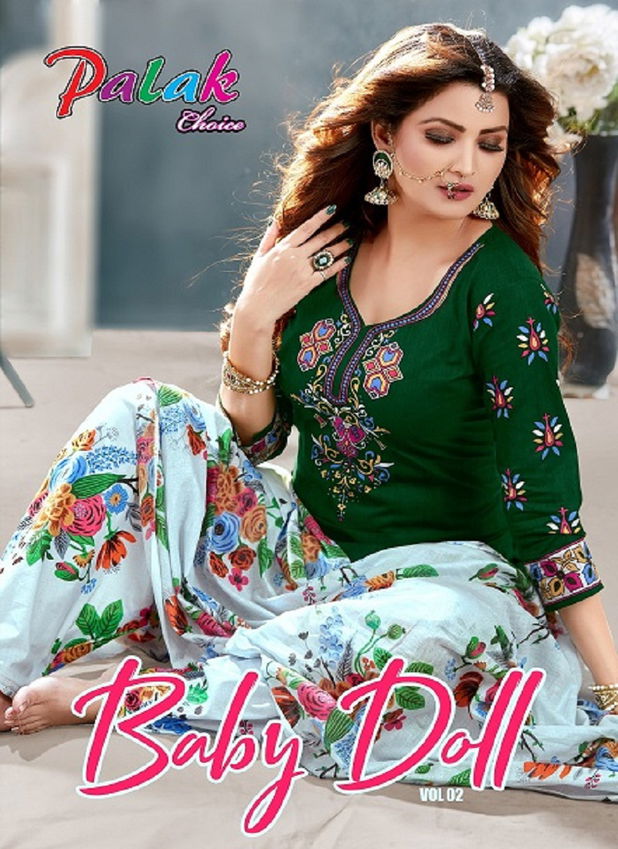 Palak Baby Doll Vol 2 Designer Ready Made Pure Printed Cotton Salwar Suit Collection