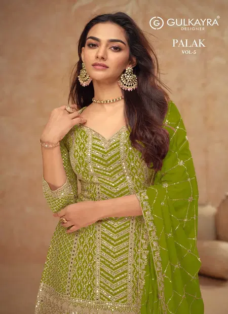 Palak Vol 5 By Gulkayra Real Chinon Readymade Suits Orders In India
