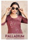 Palladium Fancy Stylish Designer Latest Ethnic Wear  Rayon With Sequence Embroidery Work Kurtis Collection 