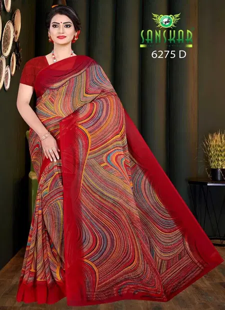 Pallavi Uvx By Sanskar Fancy Georgette Saree Bulk Orders In India