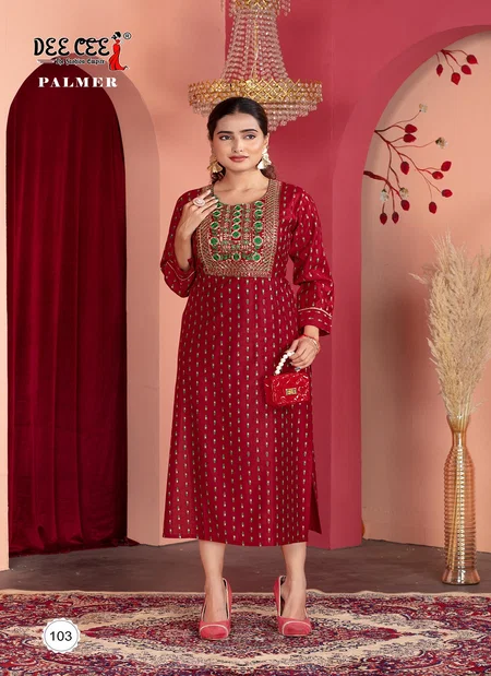 Palmer By Deecee Vatican Straight Long Kurtis Wholesale Shop In Surat
