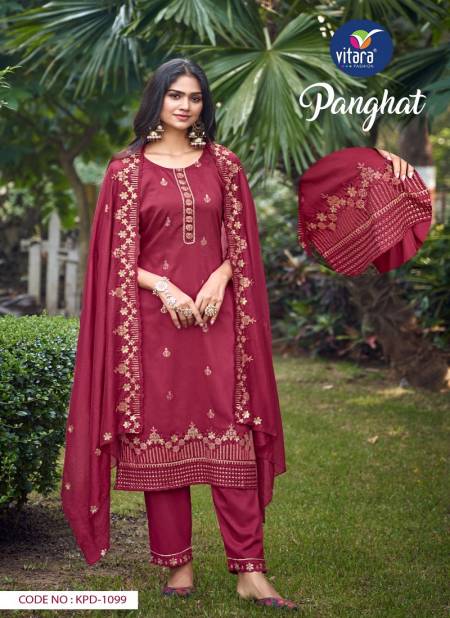 Panghat By Vitara Heavy Chinon Readymade Suits Wholesale Clothing Distributors In India Catalog