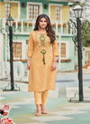 Panghat Nx Perry Fancy Ethnic Wear Cotton Embroidery Work Designer Kurti Collection