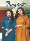 PANGHAT VOL 05 Latest Fancy Designer Stylish Festive Wear Chinnon Silk Readymade Salwar Suit Collection