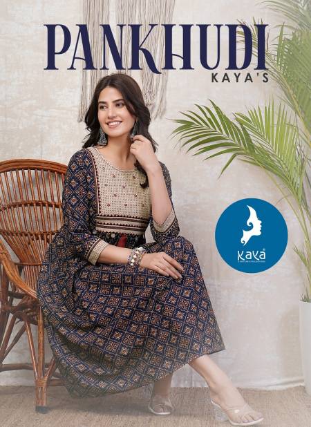 Pankhudi By Kaya Cotton Printed Designer Kurti Wholesale Market In Surat Catalog
