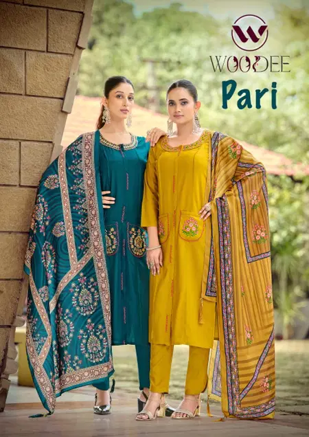 Pari By Woodee Rayon Wholesale Kurti With Bottom Dupatta Suppliers In Mumbai
