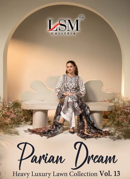 Parian Dream Vol 13 By Lsm Lawn Cotton Pakistani Dress Material Orders In India