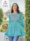 Paris By Rangoon Embroidery Western Wear Ladies Top Wholesale Shop In Surat