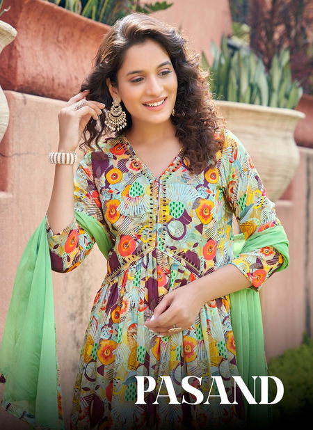 Pasand Vol 1 By Parra Studio Alia Cut Kurti With Bottom Dupatta Catalog