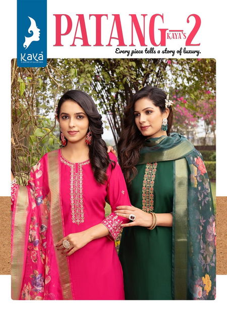 Patang 2 By Kaya Silk Kurti With Bottom Dupatta Wholesale Shop In Surat Catalog