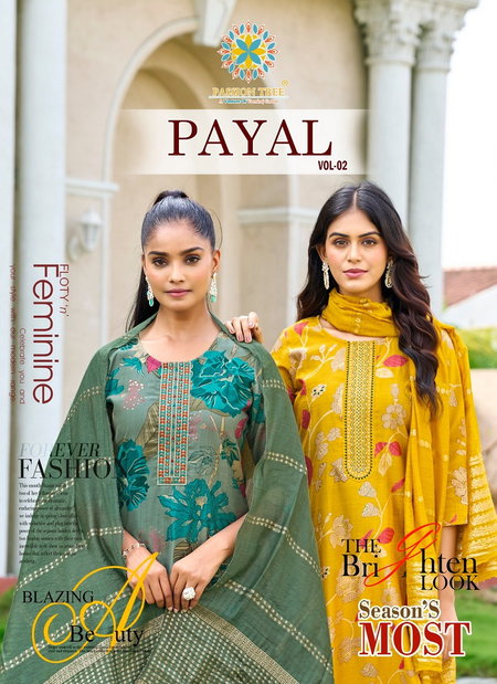 Payal Vol 2 By Passion Tree Vetican Kurti With Bottom Dupatta Exporters In India