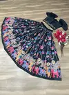 PC 322 Chinon Printed Crop Top Lehenga With Blouse Wholesale Shop In Surat