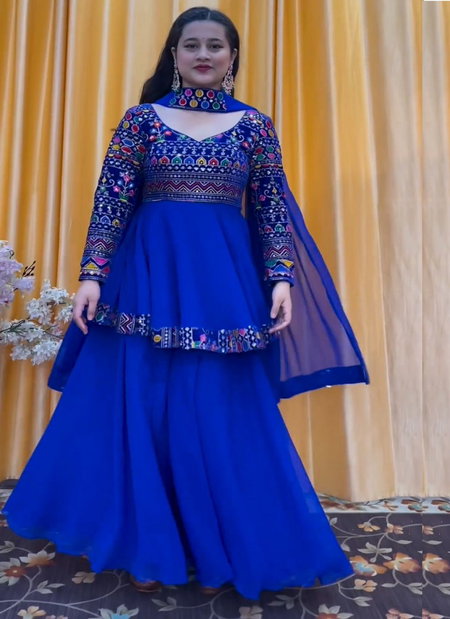 Pc 349 Faux Georgette Sharara Readymade Suits Wholesale Price In Surat