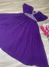 PC 397 Embroidery faux Georgette Party Wear Gown Wholesale Shop In Surat