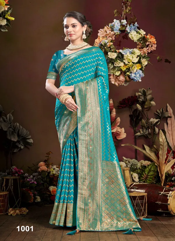 Peacock Silk Saroski Vol 4 By Saroj Georgette Silk Saree Wholesale Price In Surat
