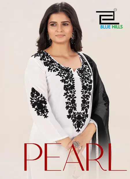 Pearl By Blue Hills Rayon With Work Kurti With Bottom Dupatta Exporters In India
