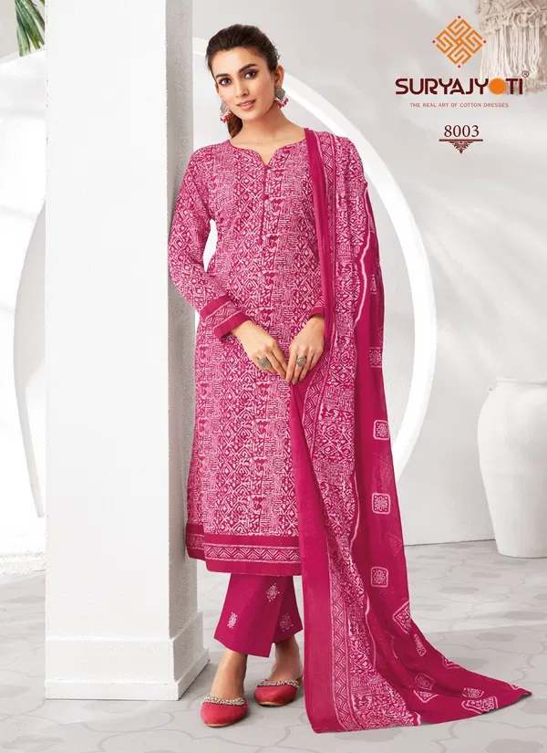 Pehnava Vol 8 By Suryajyoti Printed Cotton Readymade Suits Suppliers In India