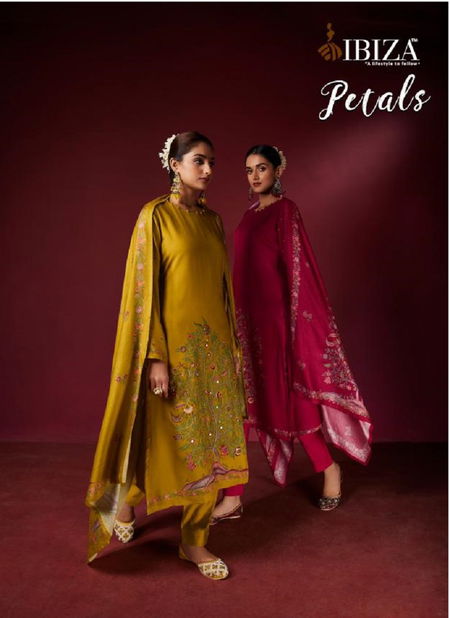 Petals By Ibiza Digital Printed Viscose Pashmina Dress Material Wholesale Shop In Surat Catalog