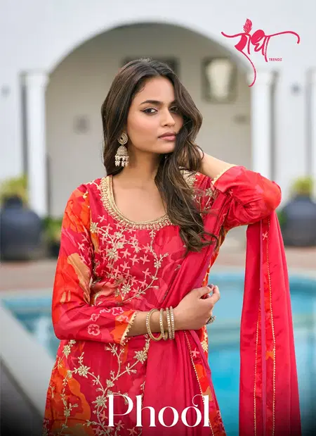 Phool By Radha Trendz Chinon Embroidery Wholesale Readymade Suits In India