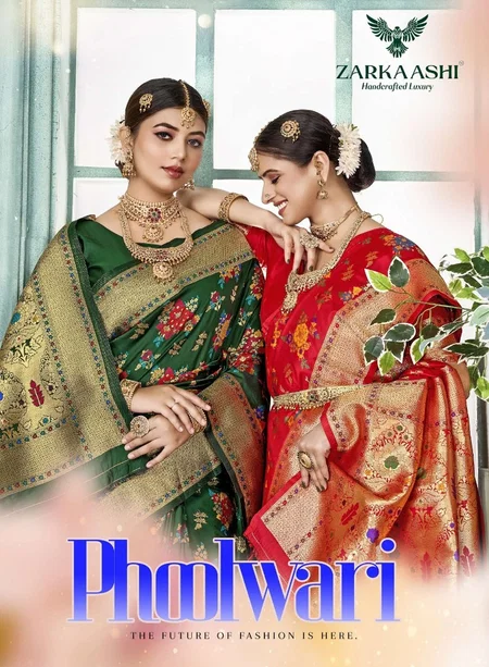 Phoolwari By Zarkaashi Banarasi Katan Saree Wholesale Price In Surat