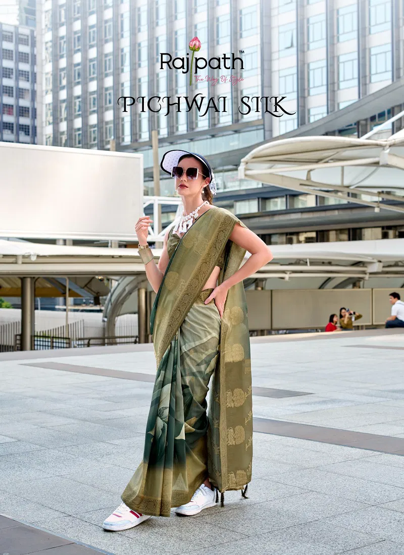 Pichwai Silk By Rajpath Casual Wear Saree Wholesale Shop In Surat Catalog