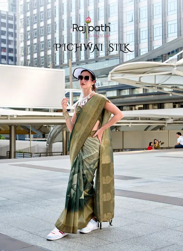 Pichwai Silk By Rajpath Casual Wear Saree Wholesale Shop In Surat