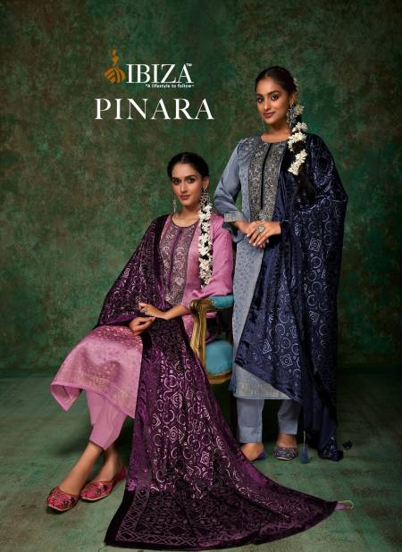 Pinara By Ibiza Morrocco Silk Jacquard Digital Printed Salwar Suits Exporters In India