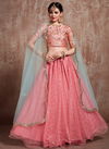 Pink Lehanga With Sky Blue Duptta Arya Design Euphoria Vol 1 Lehanga Choli 2703