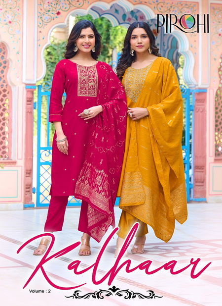 Pirohi Kalhaar Vol 2 Designer Kurti Bottom With Dupatta Catalog
 Catalog