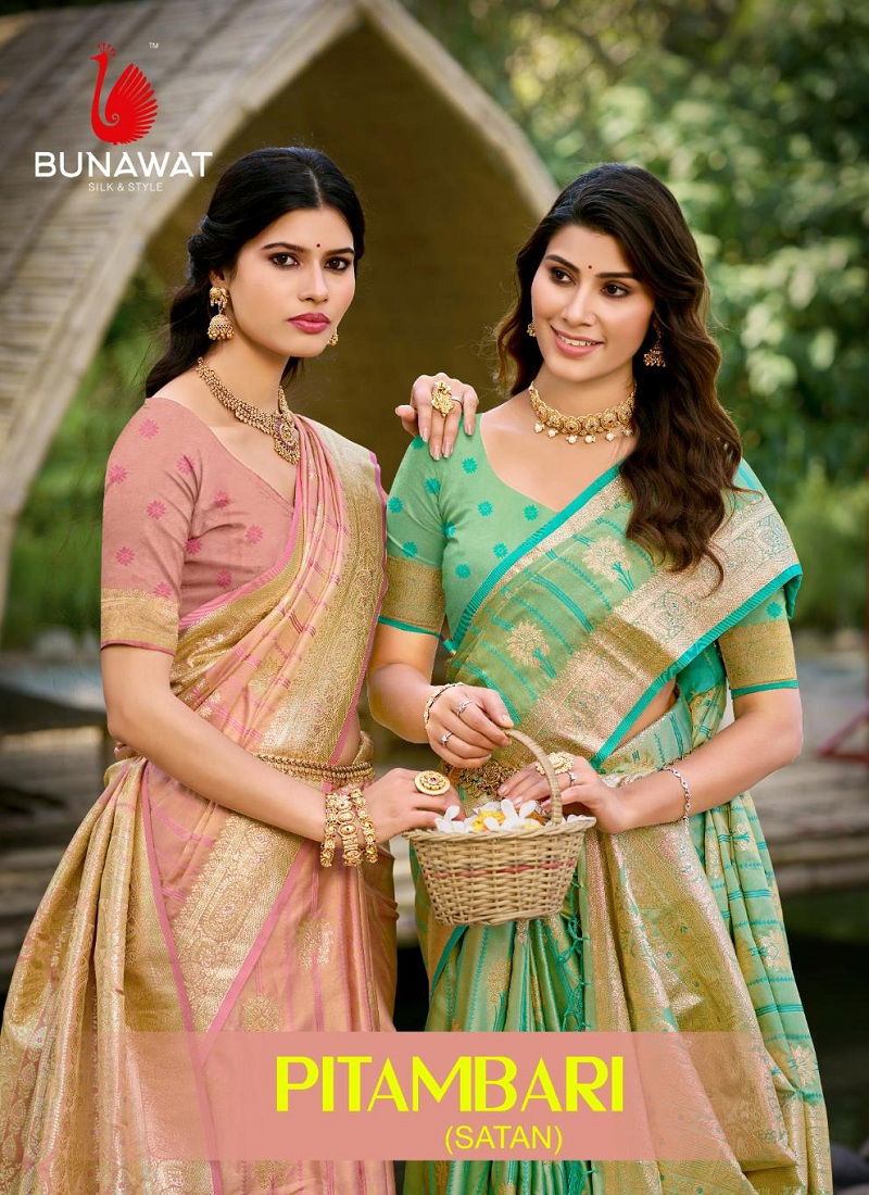 Pitambari By Bunawat Silk Wedding Wear Saree Wholesale Shop In Surat Catalog