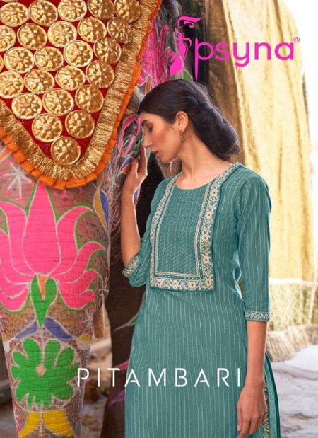 Pitambari By Psyna Cotton Daily Wear Fancy Kurtis Online Wholesale