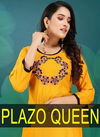 Plazo Queen Latest Collection Of New Fancy Designer Party Wear Embroidered Kurtis With Plazo