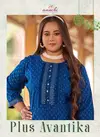 Plus Avantika By Aanchi Straight Cut Neck Sequence Kurtis Suppliers In India