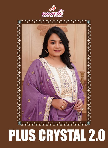 Plus Crystal 2.0 By Aanchi Vichitra Silk Kurti With Bottom Dupatta Exporters In India