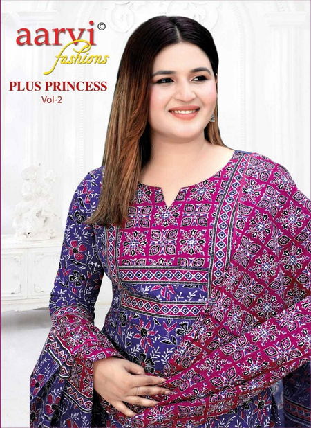 Plus Princess Vol 2 By Aarvi Printed Cotton Readymade Dress Wholesale Shop In Surat Catalog