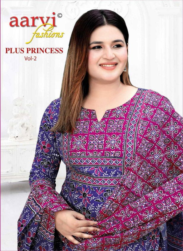 Plus Princess Vol 2 By Aarvi Printed Cotton Readymade Dress Wholesale Shop In Surat