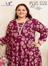 Plus Size Joy Vol 1 By Moksh Rayon Long Kurti Wholesale Market In Surat
