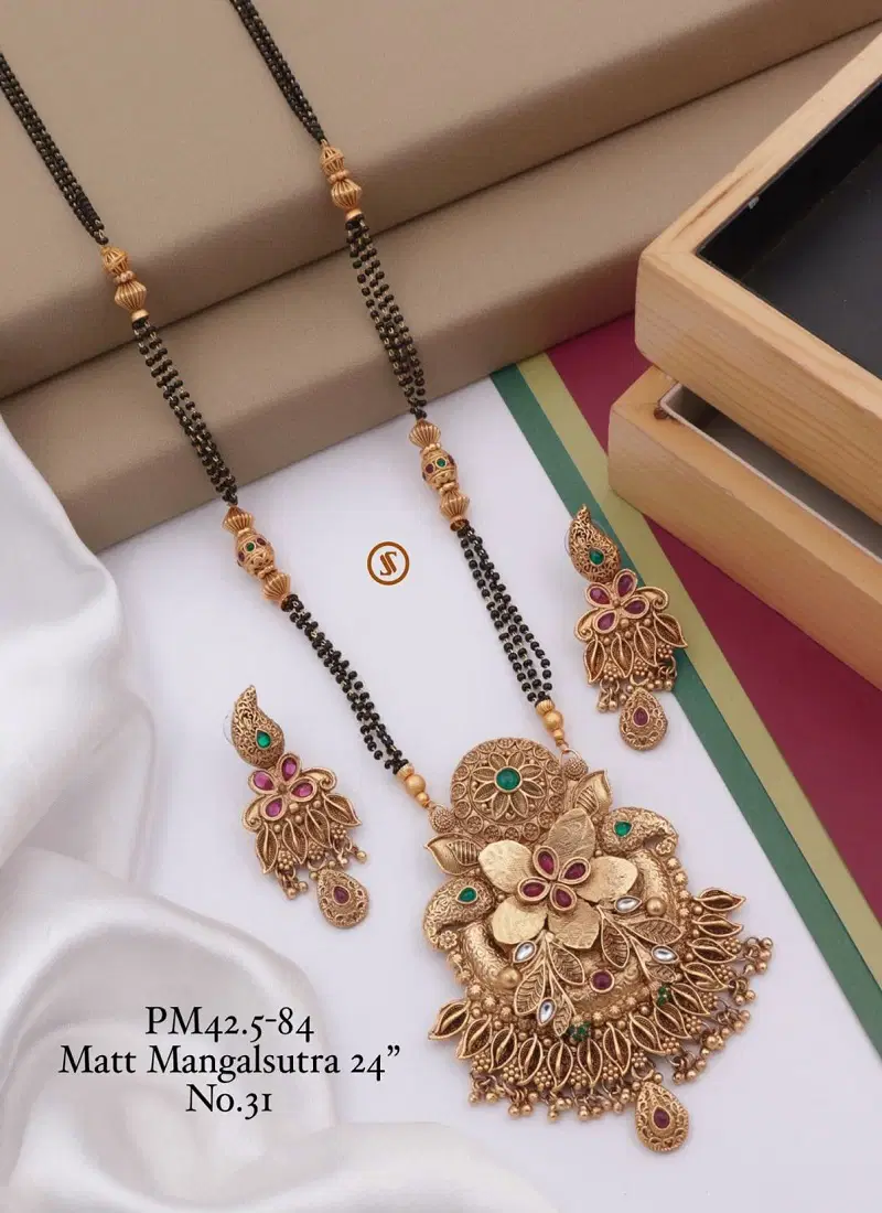 PM 42 Matte Designer Mangalsutra Wholesale Shop In Surat
