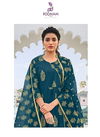Poonam Anika Latest Fancy Designer Pure malai cotton Double layer Gown With Foil Print Long Kurti With Dupatta Collection
