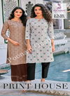 POONAM PRINT Latest Designer Fancy Festive Wear  cotton Printed Kurtis Collection 