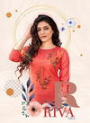 Poonam Riva 5 Premium Fancy Casual Wear Cotton Embroidery Work Designer Kurtis Collection
