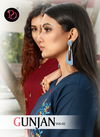 Poorvi Gunjan 2 Latest Feavy Designer Casual Wear Stylish Embroidery Kurtis Collection

