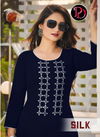 Poorvi Silk Latest Fancy Designer Ethnic Wear Long Printed Rayon Kurti Collection
