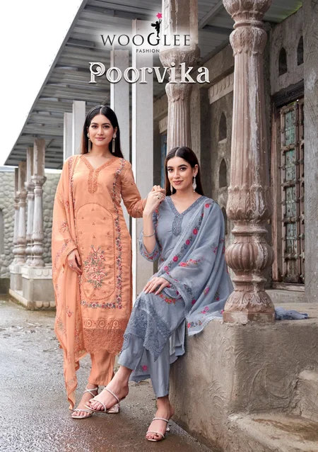 Poorvika By Wooglee Mull Chanderi Bulk Kurti With Bottom Dupatta Orders In India