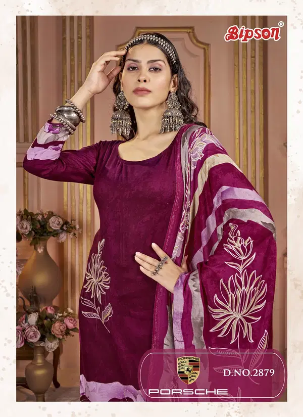 Porsche 2879 By Bipson Viscose Pashmina Dress Material Wholesale Price In Surat