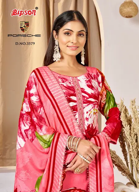 Porsche 3579 By Bipson Pashmina Printed Wholesale Dress Material In India