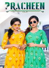 PRACHEEN VOL 9 Rayon Prints flair Designer Casual Daily Wear Kurtis Collection 