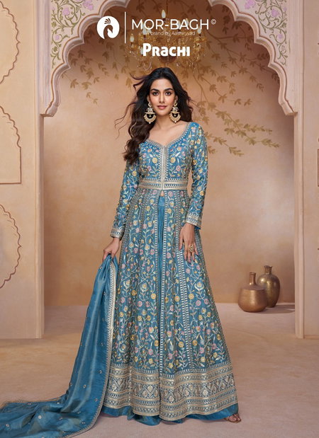 Prachi By Aashirwad Mor Bagh Georgette Readymade Suits Wolesalers In Surat