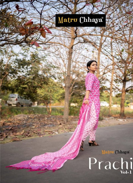 Prachi Vol 1 By Matruchhaya Muslin Printed Readymade Suits Wholesale Shop In Surat
