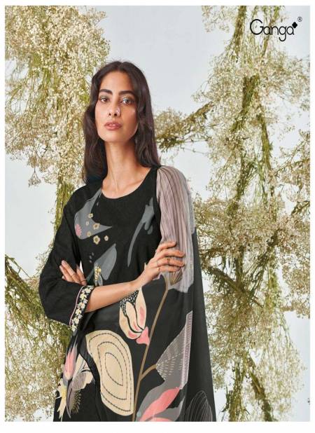 Pranavi 2531 By Ganga Hand Work Printed Premium Cotton Dress Material Wholesale Shop In Surat Catalog